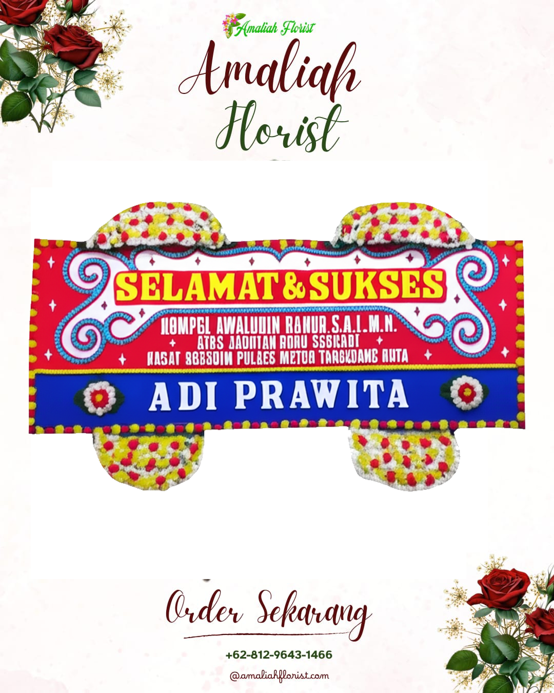 Papan Bunga Ucapan Selamat Sukapura